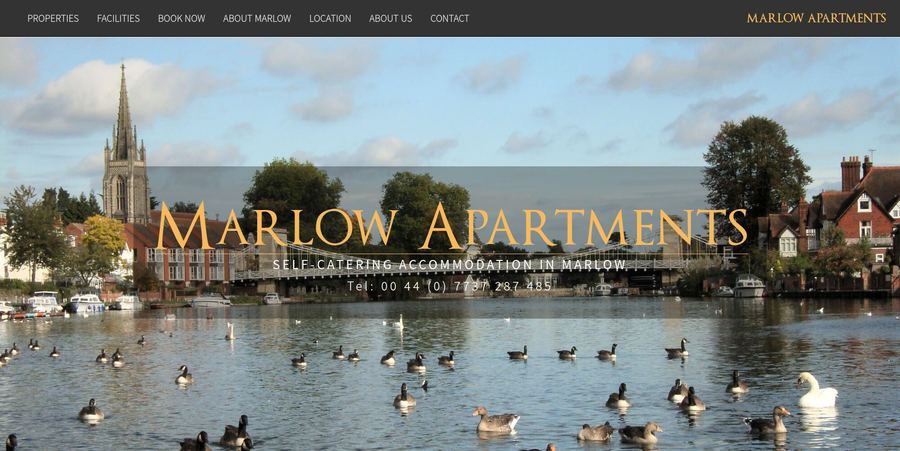 Preview of the Marlow Apartments website